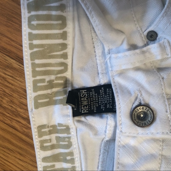 Vintage Reunion White distressed ripped jeans - Picture 5 of 6